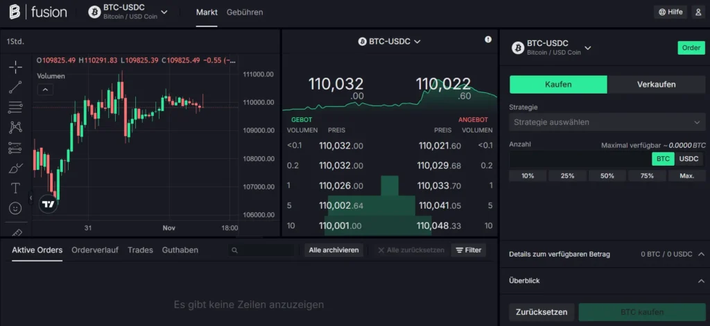 Meine Bitpanda Fusion Erfahrungen mit der Benutzeroberfläche sind sehr positiv.